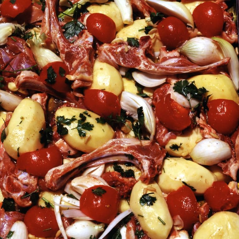 Tartera – Carne al horno con patatas